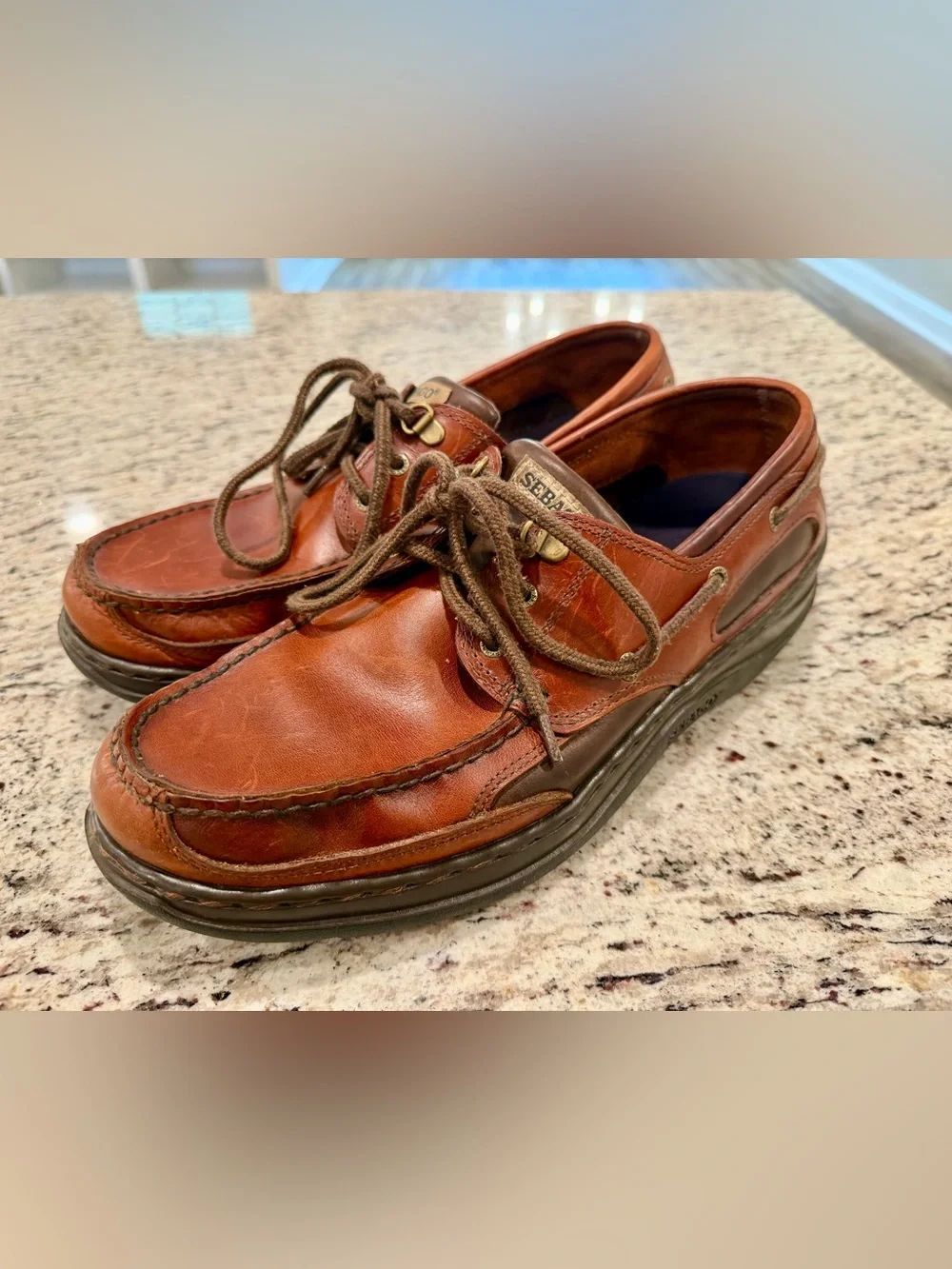 Sebago Mens Clovehitch II Medium Brown Color Boat Shoes Marine Grip Sz US 11M